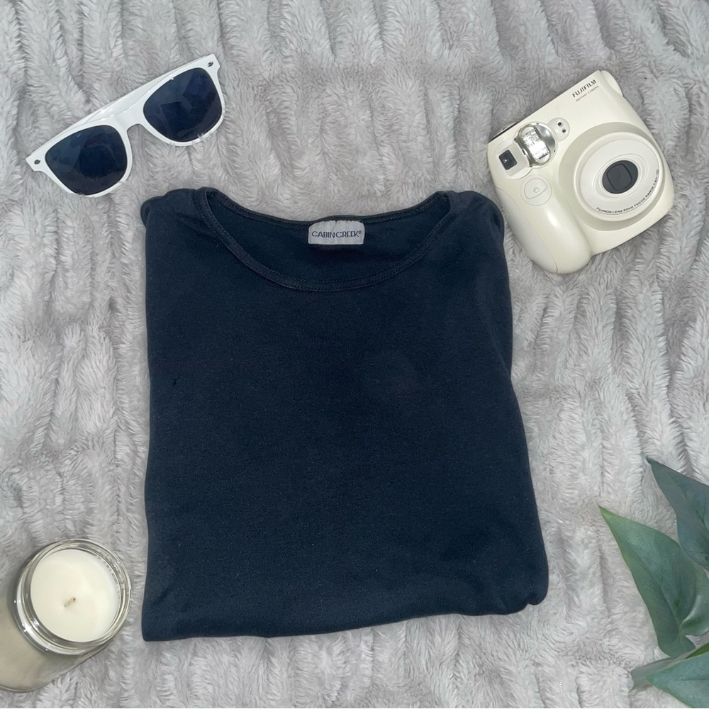 Black Basic Short Sleeve Tee